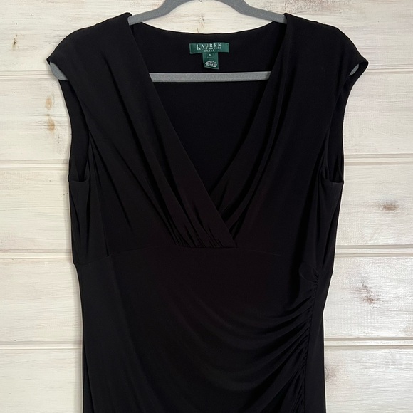Lauren Ralph Lauren Faux Wrap Dress Size 14 Stretch
Cocktail Capsule Black - Picture 3 of 10